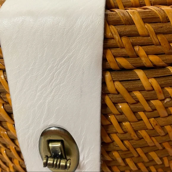 Patricia Nash Caselle Basket Purse with Tan & Crackled Rose Scarf - Picture 10 of 15